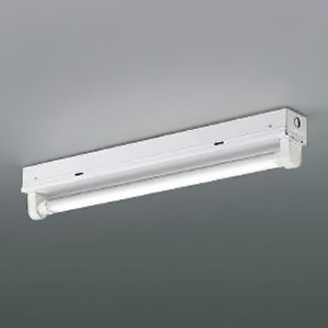 コイズミ照明 直管形LEDランプ搭載ベースライト 直付型 トラフ・1灯用 非調光 白色 XH90114L+XE41280L|電材堂