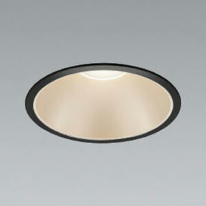 コイズミ照明 LEDベースダウンライト M形 2500lmクラス FHT32W×2相当 埋込穴φ150mm 配光角55° 非調光 電球色 シルバーコーン・黒色枠 AD52905