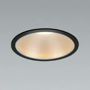 コイズミ照明 LEDベースダウンライト M形 2500lmクラス FHT32W×2相当 埋込穴φ125mm 配光角50° 非調光 温白色 シルバーコーン・黒色枠 AD52918