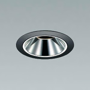 コイズミ照明 LED一体型ユニバーサルダウンライト グレアレス 400lmクラス JDR65W相当 埋込穴φ75mm 配光角15° 調光 電球色(2700K) 黒 AD53579