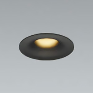 コイズミともし火 LED一体型落ち込むともし火 《arkia》 軍事基地手あい 高気密SB形 防雨・防湿型 白熱球60W好いかげんに 埋込穴φ75粍 鳴りわたる配光 調光 白熱電球色 引っ敷き黒いこと AD1174B27