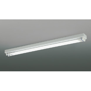 コイズミ照明 直管形LEDランプ搭載ベースライト 直付型 トラフ・2灯用 FLR40W×2灯相当 片側給電方式 非調光 昼白色 ランプ付 AH51622