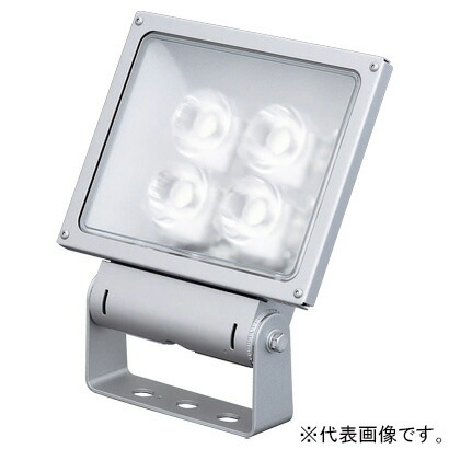 パナソニック LEDスポットライト 防雨・防まつ型 水銀灯400形相当 中角配光 非調光 電球色 電源別売 シルバーメタリック NNY24856Z|電材堂