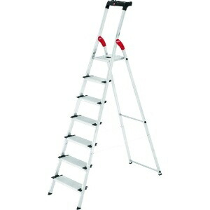ハセガワ 上枠付踏台 L-80 7足付き(17776) L80-7 DIY・工具-踏み台