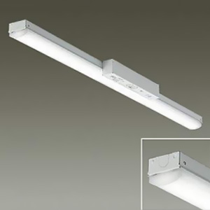 DAIKO 非常用LED長形ベースライト 40形 直付形 幅70mm 3200lmクラス F非調光 白色 LZE-93060XW+LZA-92821N