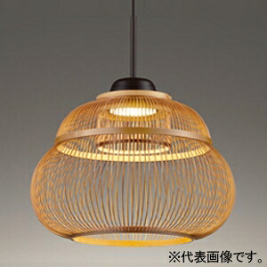 オーデリック LED和風ペンダントライト 高演色LED 白熱灯器具60W相当 LED電球フラット形 口金GX53-1 電球色 OP252736LDR