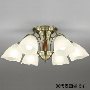 オーデリック LEDシャンデリヤ 高演色LED ～8畳用 LED白熱電球原則として形 6灯 口金E26  OC006917LR