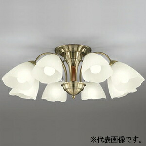 人気激安オーデリック LEDシャンデリア 高演色LED ～12畳用 LED電球一般形 8灯 口金E26 C006918LR 電材堂
