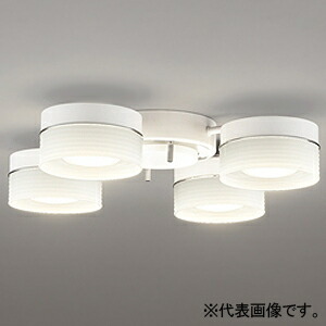 オーデリック LEDシャンデリア 高演色LED ~4.5畳用 LED電球フラット形 4灯 口金GX53-1 OC257172BR
