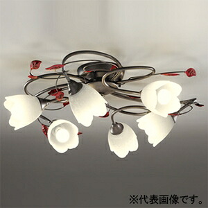 オーデリック LEDシャンデリヤ 高演色LED ～6畳用 LED白熱電球ミニクリプトン形 6灯 口金E17  OC257026BR