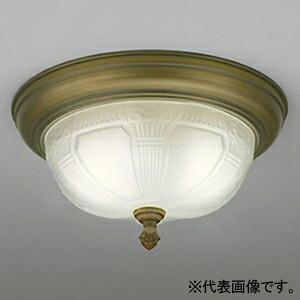 オーデリック LED小型シーリングライト 高演色LED 白熱灯器具60W×2灯相当 LED電球一般形 口金E26 電球色～昼光色 OL011104BR