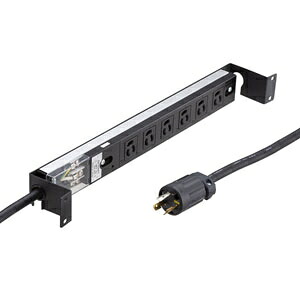 サンワサプライ サーバーラック用コンセントバー1U TAP-SVSL206-1U｜電材堂