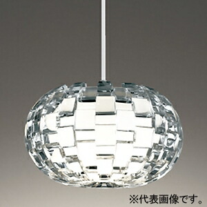 オーデリック LEDペンダントライト フレンジタイプ 高演色LED 白熱灯器具60W相当 LED電球フラット形 口金GX53-1 OP252581BCR