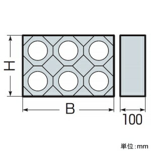 未来工業 レジンブロックコネクタ 壁厚100粍用 6条用 其れ相応カクフレキ81   KFERB-81-6