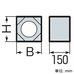 未来工業 レジンブロックコネクタ 壁厚150粍用 1条用 其れ相応カクフレキ100   KFERB-100DK1