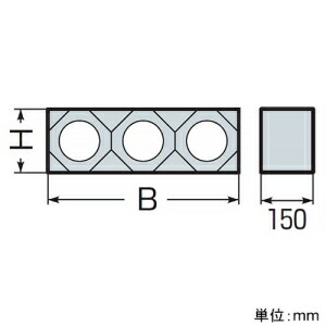 未来工業 レジンブロックコネクタ 壁厚150粍用 3条用 其れ相応カクフレキ100   KFERB-100DK3