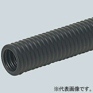 未来工業 ミラフレキMF PFD防ソ仕様 PF複層波付管 外径φ30.5mm 長さ50m 黒 MF-22K-MHN｜電材堂