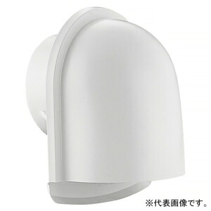 バクマ工業 U型フード付換気口 下部開放タイプ 防火ダンパー付 水切り付 アミ付 ステンレス製 BD-200UV-A-W