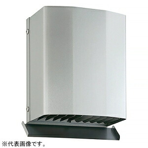バクマ工業 防音フード 角・深型フード付換気口 下部ルーバータイプ 防火ダンパー付 フード・ルーバー脱着式 水切り付 PSD-125KD2