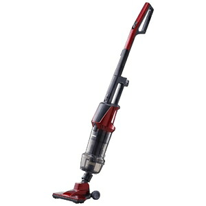ツインバード スティック型クリーナー 2way仕様(スティック・ハンディ) サイクロン式 集じん容量約0.9L ルビーレッド TC-5147R|電材堂