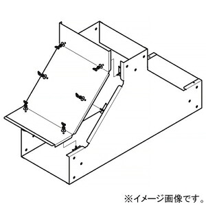 ネグロス電工 立上り用垂直T形分岐ダクト 《金属ダクト》 DPSタイプ ダクト幅500mm 高さ300mm 高耐食性めっき鋼板製 SD-DPIT5030|電材堂