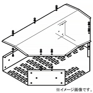 ネグロス電工 T形分岐 《鋼製トラフ》 幅200mm 高さ100mm SD-TRFT2010