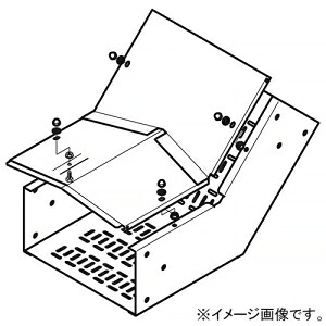 ネグロス電工 インサイドベンド 《鋼製トラフ》 角度45&deg; 幅200mm 高さ100mm SD-TRFI-2145｜電材堂