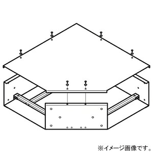 ネグロス電工 L形分かれ出る(子桁付) 《有線テレビ配管》 ADS印字機 配管幅300粍 配管高さ100粍 ADLK3010