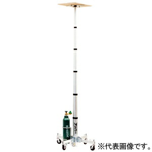 アサダ 可搬式リフト ≪気圧アッパーG40S≫ 気圧式 炭酸ガス駆動方式 最大積載荷量～3m/160kg・～4m/130kg・～5.6m/50kg ストッパ付キャスター付 UG402