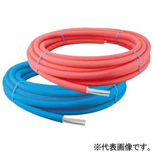 オンダ製作所 架橋ポリエチレン管 ≪ヒーターガイド付被覆イージーカポリパイプW≫ 10mm被覆付 呼び径16 長さ30m ピンク PEX16C-PP10-Y30-C