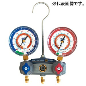 アサダ タイタンマニホールド本体 対応冷媒R407C・R404A・R134a ゲージ径φ80mm Y49836