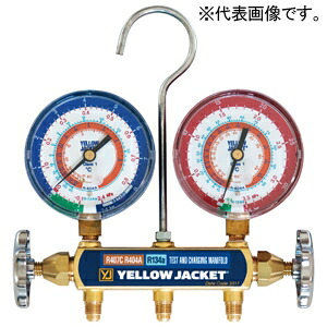 アサダ YJマニホールド本体 対応冷媒R407C・R404A・R134a ゲージ径φ80mm Y409678S｜電材堂