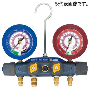 アサダ ブルートⅡマニホールドキット 対応冷媒R32・R410A ゲージ径φ80mm ホース長さ92cm Y4093832C