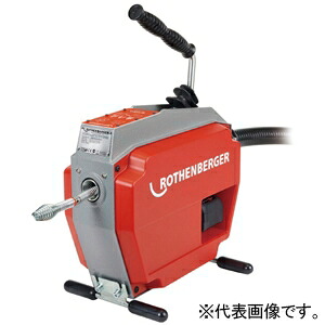 アサダ 排水管清掃機 ≪ドレンクリーナR600E≫ φ22mmワイヤ仕様 バッテリ式 清掃能力φ40~150mm 3段階変速 R72605|電材堂