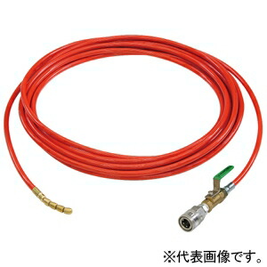 アサダ 1/4PU洗管ホース SUSワンタッチカプラ コック無 長さ10m HD03307