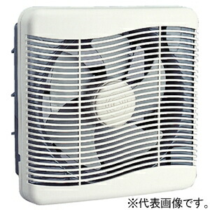 高須産業 居間用換気扇 壁面取付インテリアタイプ 電気式シャッター(排気) 羽根径25cm 開口寸法300mm角 引きひもスイッチなし TS-250ESW