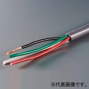 オーナンバ ビニルキャブタイヤ丸形コード 3心 5.5㎟ 300V以下 100m巻 シース灰 300VVCTF5.5SQ×3C×100mハイ