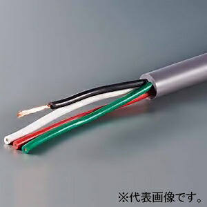 オーナンバ ビニルキャブタイヤケーブル 4心 2.0㎟ 600V以下 100m巻 灰 600VVCT2.0SQ×4C×100mハイ|電材堂