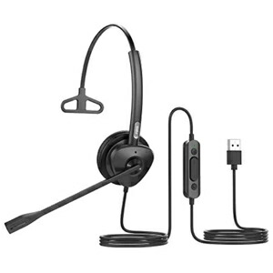 Fanvil 有線ヘッドセット 片耳タイプ QD-RJ9ヘッドセット モノラルヘッドセット FAN-HT301-RJ9