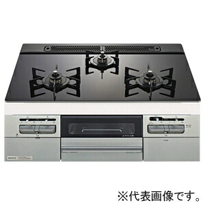 ノーリツ ビルトインコンロ ≪Fami～ファミ～≫ 分かりやすい印字機 3口コンロ印字機 黒いこと瑠璃とっ始め 60糎印字機 N3WV6G-12A13A