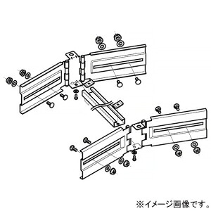 ネグロス電工 子桁付水平自在継ぎ金具 QRタイプ 適合ラック幅200～1000mm ステンレス製 S-QRB2
