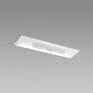 ホタルクス(NEC) LED一体型ベースライト 《Nuシリーズ》 20形 逆富士形 非常用照明器具 230mm幅 800lm 固定出力方式 FL20×1灯相当 昼白色 MZVB2021/08N21-N8