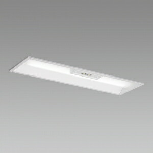ホタルクス(NEC) LED一体型ベースライト 《Nuシリーズ》 20形 埋込下面開開放形 非常用照明器具 190mm幅 800lm 固定出力方式 FL20×1灯相当 昼白色 MZEB2022/08N21-N8|電材堂