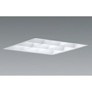 遠藤照明 LEDスクエアベースライト 埋込型 白ルーバ形 450シリーズ 6900lmタイプ FHP32W×4相当 EFK9473W+RA-659WB*3