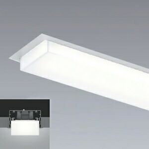 遠藤照明 LEDデザインベースライト 《リニア70》 半埋込タイプ 連結端用 長さ1200mmタイプ 6000lmタイプ ERK9704W+FAD-620WW