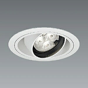 遠藤照明 LEDユニバーサルダウンライト 600TYPE 110Vφ50省ワット数ダイクロハロゲン球50W形40W物の具好いかげんに 埋込穴φ75粍 中角配光 非調光  ERD7315W+RX-135NA 天井照明-インテリア・寝具・収納