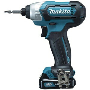 マキタ 充電式インパクトドライバセット 10.8Vスライド式バッテリ リチウムイオン1.5Ah 青 TD110DSHX|電材堂