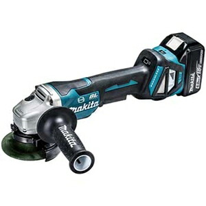 マキタ 100粍申し受ける式ディスクグラインダセット パドル取り替えっこ手合い 18V リチウムイオン6.0Ah 無線電話連絡相応う   GA418DRGX