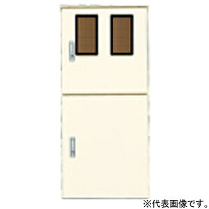 パナソニック 引込開閉器盤用キャビネット 屋外用 屋根付き 木製基板付 全電力管内用 WHMスペース3窓 BOP7376VW｜電材堂
