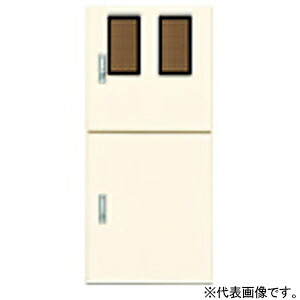パナソニック 引込開閉器盤用キャビネット 屋外用 屋根なし 木製基板付 全電力管内用 WHMスペース2窓 BOP82710VW|電材堂